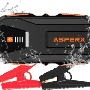 Asperx AX3000 Starthilfe Powerbank, 3000A Spitzenstrom, 37 Kapazität, 12V Starthilfe für PKW, USB-Powerbank und LED-Taschenlampe. | Zustand: Wie Neu