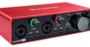 Focusrite Scarlett 2i2 3rd Gen, USB-Audio-Interface mit 2 Eingängen, 2 Ausgängen, 24-Bit | 192 kHz, Air-Modus und USB-C Anschluss. | Zustand: Gut