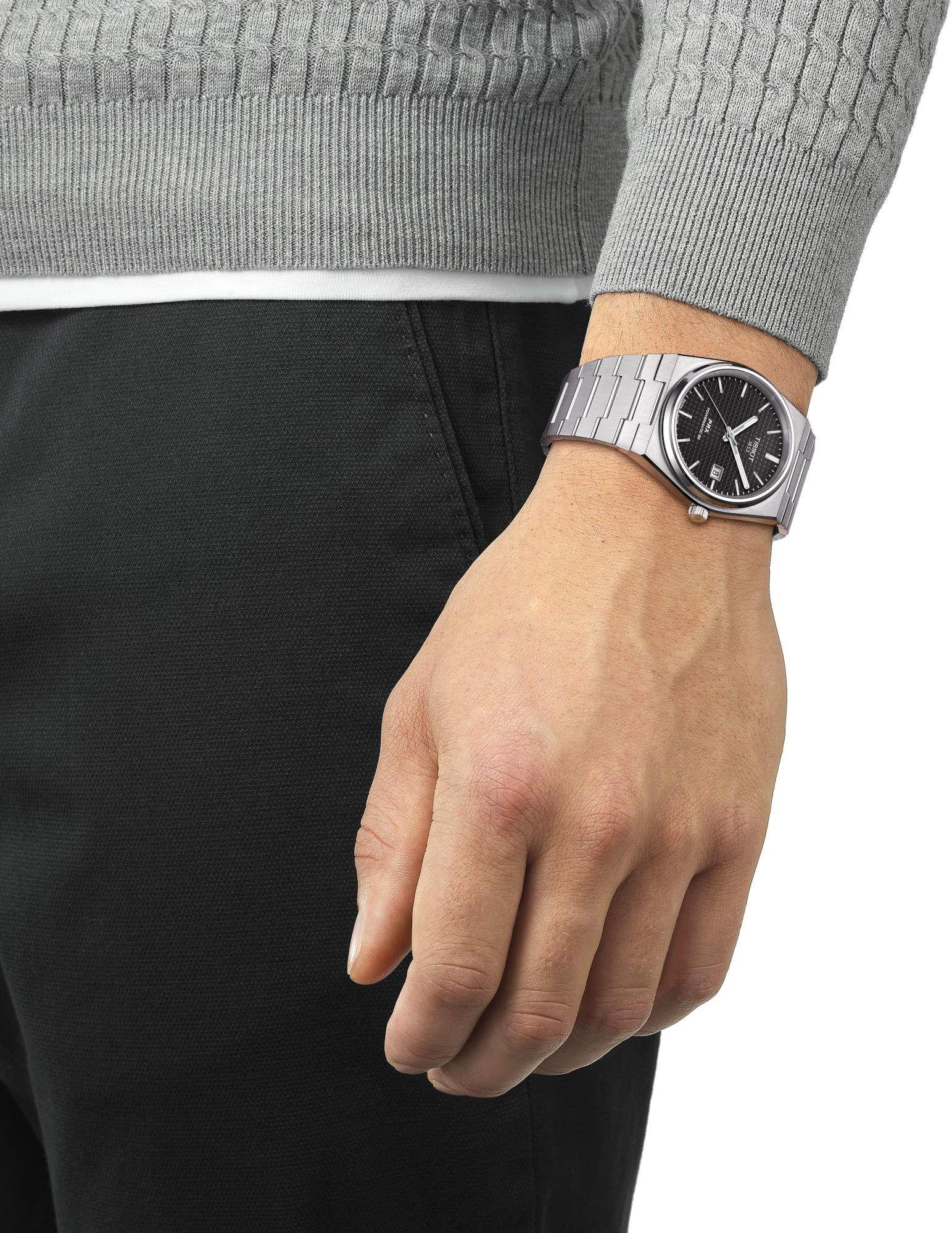 Tissot PRX Powermatic 80, Schwarz, 40mm, Herrenuhr, Edelstahl, Automatik, inkl. Originalverpackung (OVP) und Rechnung. | Zustand: Gut