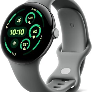Google Pixel Watch 3 45mm LTE Matte Black, Aluminiumgehäuse, Sportarmband Obsidian, inkl. Originalverpackung (OVP) | Zustand: Sehr Gut