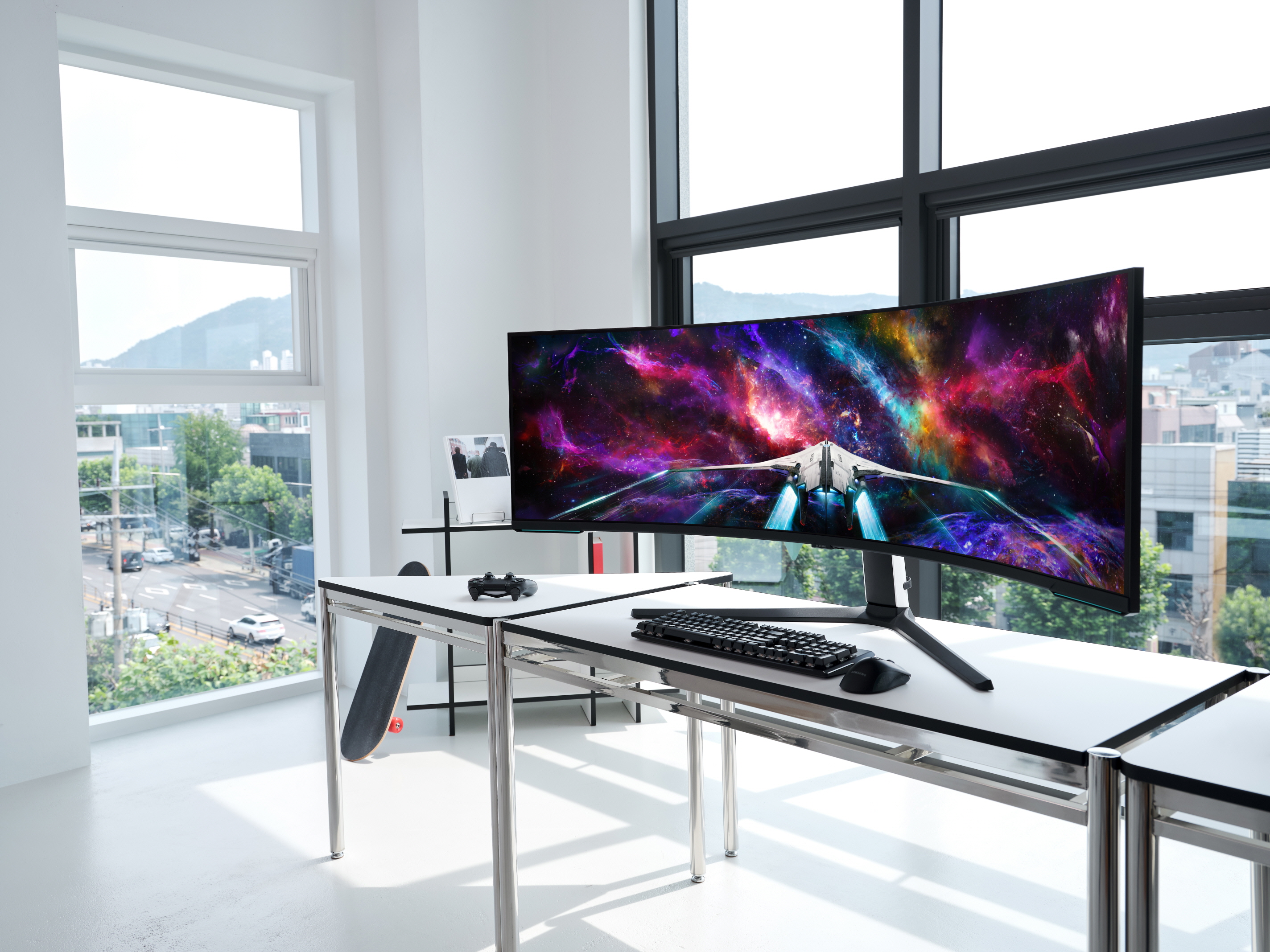 Samsung Odyssey Neo G9 G95NC 57 Zoll, Dual UHD Gaming Monitor, 240 Hz, 1 ms, Quantum Mini-LED, 1000R Curved, inkl. OVP | Zustand: Wie Neu – Bild 3