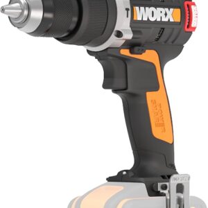 Worx WX373 Akku-Schlagbohrschrauber, Bürstenloser 20V Motor, 60 Nm Drehmoment, 2-Gang-Getriebe, 13 mm Bohrfutter, LED-Arbeitslicht. | Zustand: Gut