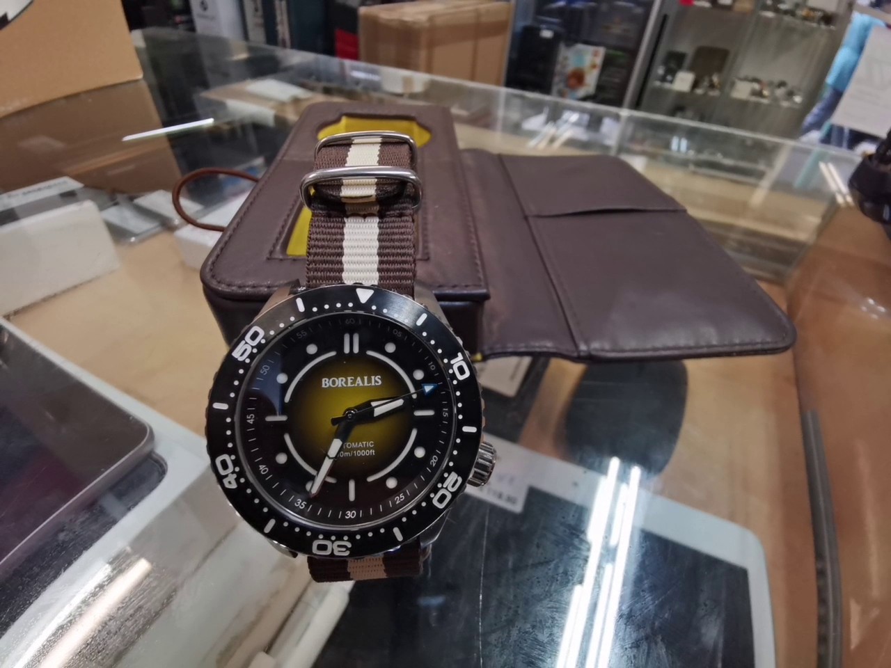 Borealis Sea Storm MK2 Automatik, Taucheruhr mit Seiko NH38 Werk, 300m wasserdicht, Saphirglas, inkl. OVP und Tasche, sehr guter Zustand | Zustand: Sehr Gut – Bild 2