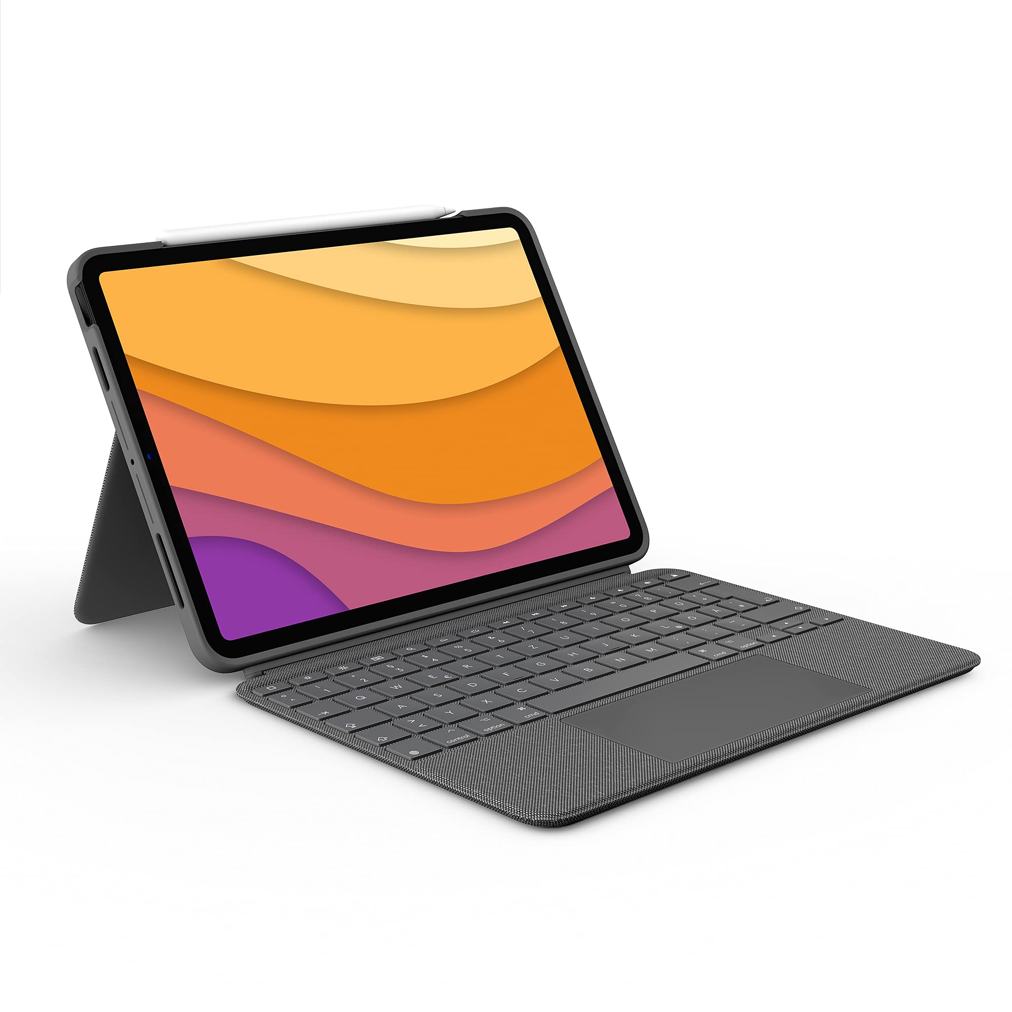 Logitech Combo Touch iPad Air 11 (M2) Grau, Tastatur-Case mit Trackpad, QWERTZ-Layout, Oxford Gray, in Originalverpackung (OVP) | Zustand: Neu – Bild 4
