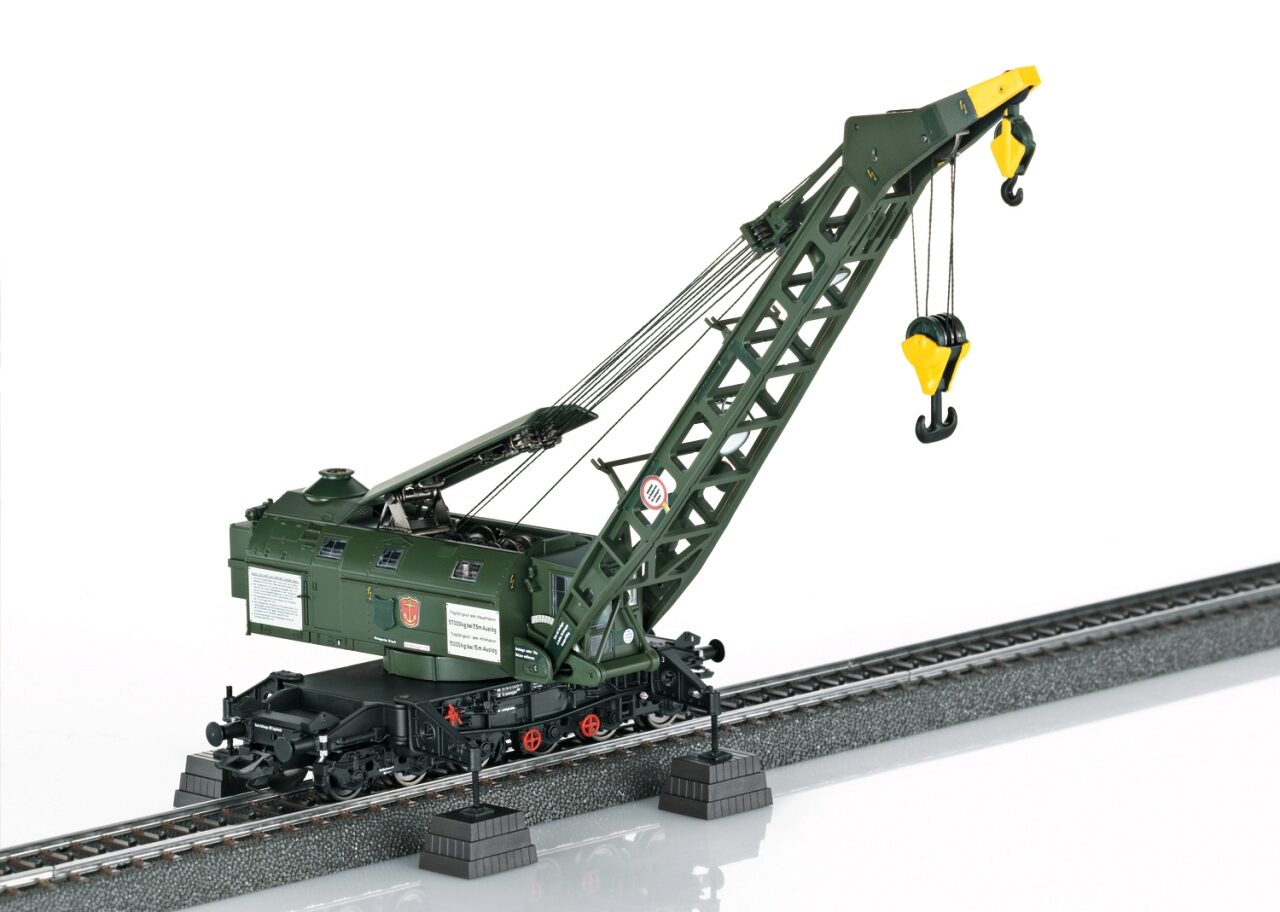 Märklin Dampfkran Ardelt 57t, Bauart 058, DB, mfx+ Digital-Decoder, mit Schutz- und Gerätewagen, in OVP | Zustand: Neu