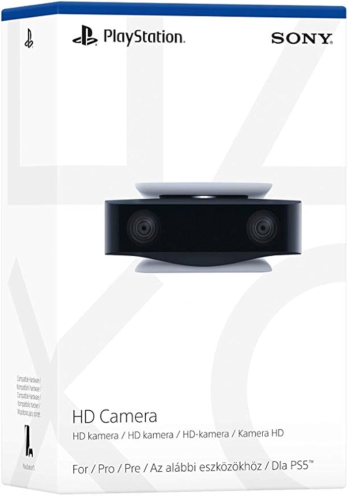 Sony HD-Kamera für PlayStation 5, Originalverpackt (OVP), Full-HD-Kamera mit Dual-Weitwinkelobjektiven und integriertem Standfuß. | Zustand: Gut