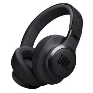 JBL Live 770NC Over-Ear Kopfhörer Schwarz, Kabelloser Bluetooth-Kopfhörer mit True Adaptive Noise Cancelling, JBL Signature Sound und StofFernbedienungezug. | Zustand: Sehr Gut