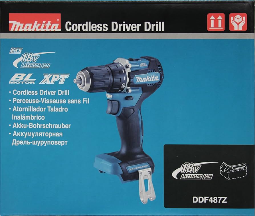 Makita DDF487Z Akku-Bohrschrauber 18V, Bürstenloser Motor, 40 Nm, XPT-Schutz, Solo-Gerät ohne Akku und Ladegerät, in OVP | Zustand: Wie Neu – Bild 2