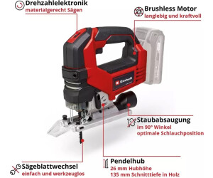 Einhell Professional TP-JS 18/135 Li BL, Akku-Pendelhubstichsäge, Brushless-Motor, 18V, Solo-Gerät ohne Akku | Ladegerät, in OVP | Zustand: Neu – Bild 3
