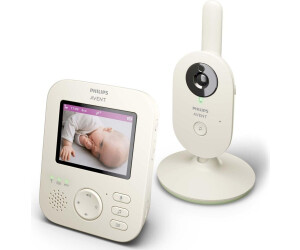 Philips Avent Video-Babyphone SCD882/26, Advanced Modell mit 2,8 Zoll Farbdisplay, Nachtsicht, Gegensprechfunktion und 4 Schlafliedern. | Zustand: Wie Neu