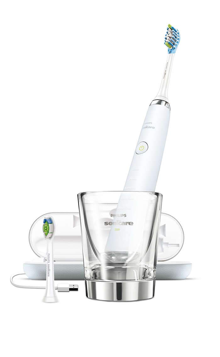 Philips Sonicare DiamondClean HX9337/88 Weiß, Elektrische Schallzahnbürste mit 5 Putzprogrammen, Ladeglas und USB-Reiseladeetui, in OVP. | Zustand: Neu – Bild 3