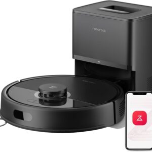 Roborock Q7+ Saug- und Wischroboter Schwarz, Saug- und Wischroboter mit automatischer Absaugstation, LiDAR-Navigation, App-Steuerung und 2700 Pa Saugkraft. | Zustand: Gut