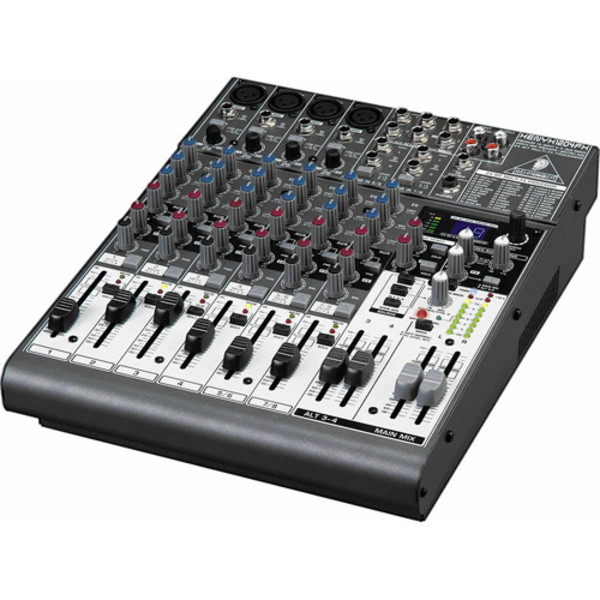 Behringer Xenyx 1204FX, 12-Kanal Analog-Mischpult mit 2 | 2-Bus, 4 Xenyx Mikrofon-Vorverstärkern und 24-Bit Multi-FX-Prozessor. | Zustand: Gut