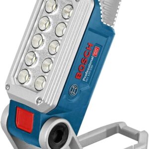Bosch Professional GLI 12V-330, LED-Akku-Arbeitsleuchte, 330 Lumen, 2 Helligkeitsstufen, mit Magnet, Haken und Karabiner, Solo | Zustand: Neu