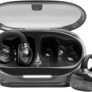 JBL Soundgear Sense Schwarz, True Wireless Open-Ear-Kopfhörer mit Ladecase, OVP, kabellose Bluetooth-Ohrhörer mit Ohrbügeln | Zustand: Neu