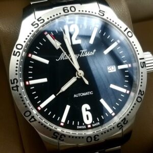 Mathey-Tissot Type 21 Solo Tempo, Herrenuhr, Automatik, schwarzes Zifferblatt, EdelstahLadegerätehäuse und -armband, inkl. OVP | Zustand: Wie Neu