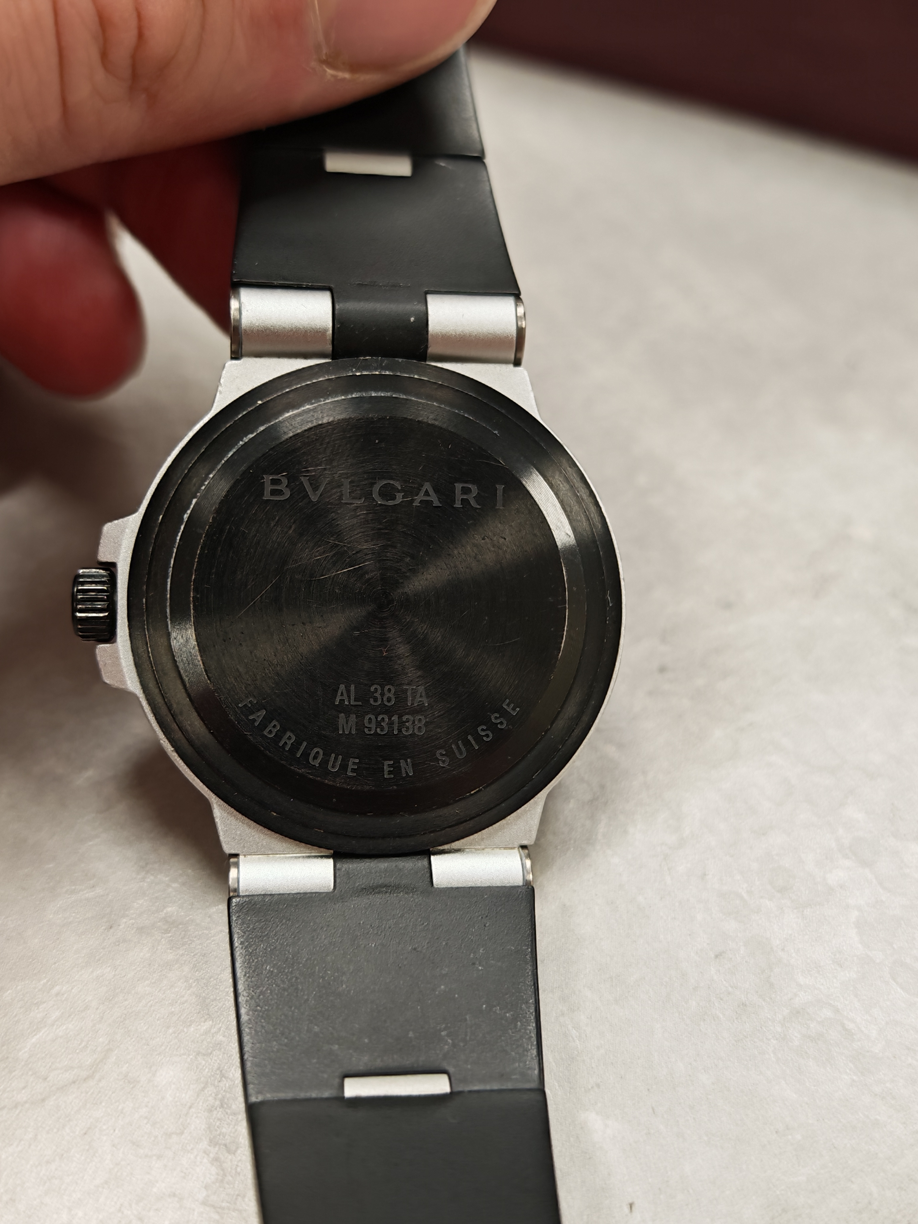 Bulgari Diagono AL38TA , Aluminum Automatic 38mm. Uhr in sehr gutem Zustand. Wichtig: Armband ist defekt. | Zustand: Sehr Gut – Bild 3