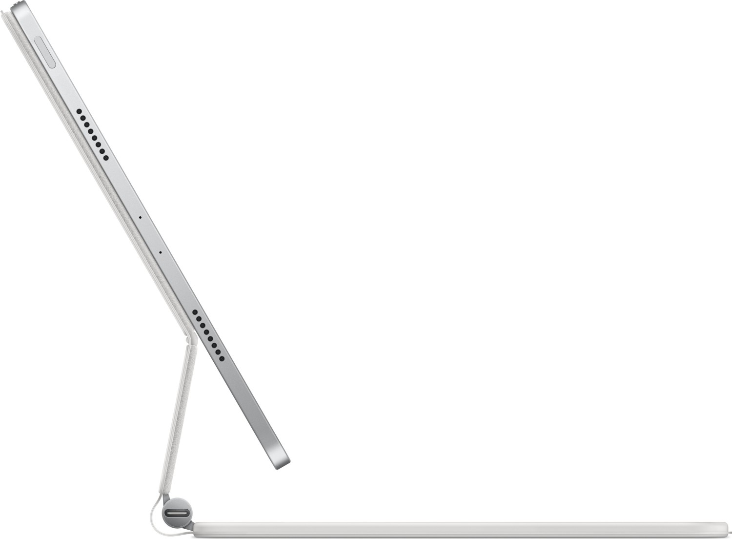 Apple Magic Keyboard für iPad Pro 11, Weiß, Tastatur mit Trackpad, Schweizer Layout (CH), freischwebendes Design, USB-C, in Originalverpackung | Zustand: Neu – Bild 2