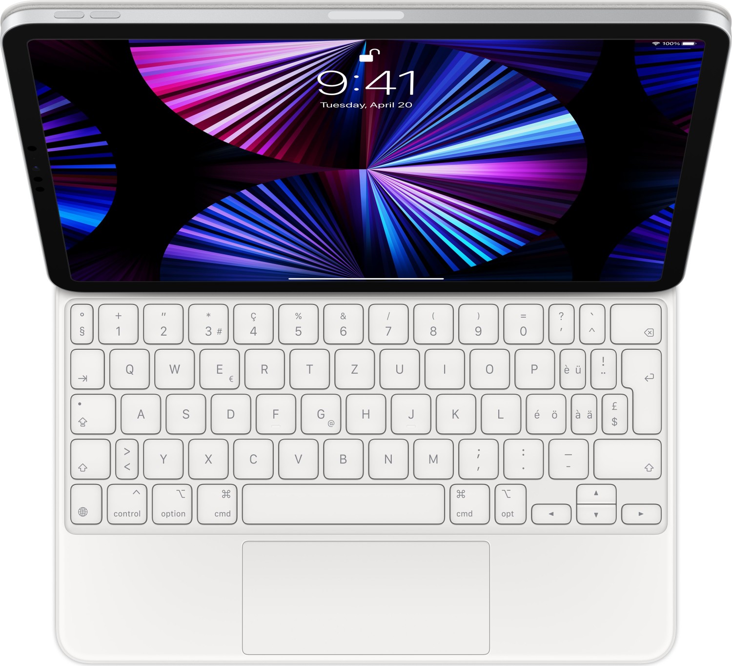 Apple Magic Keyboard iPad Pro 11" Weiß, Schweizer Tastaturlayout (CH), inkl. Originalverpackung (OVP), für iPad Pro 11 | Zustand: Neu
