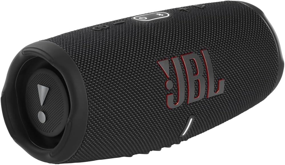 JBL Charge 5 Schwarz, Tragbarer Bluetooth-Lautsprecher, wasser- und staubdicht (IP67), 20 Std. Akkulaufzeit, Powerbank | Zustand: Gut