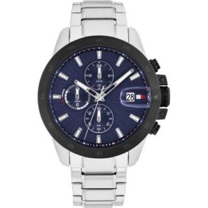 Tommy Hilfiger Uhr TH.410.1.34.3782 Silber, Herrenuhr, EdelstahLadegerätehäuse 43 mm, analoge Anzeige, inklusive Originalverpackung (OVP) | Zustand: Wie Neu