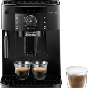 DeLonghi Magnifica S ECAM12.121.B Schwarz, Kaffeevollautomat mit manueller Milchaufschäumdüse, 13-stufigem Mahlwerk und 1,8l Wassertank. | Zustand: Wie Neu