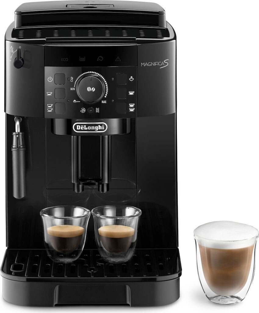 DeLonghi Magnifica S ECAM12.121.B Schwarz, Kaffeevollautomat mit manueller Milchaufschäumdüse, 13-stufigem Mahlwerk und 1,8l Wassertank. | Zustand: Wie Neu