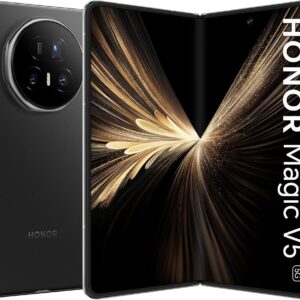 Honor Magic V5 512GB Schwarz, Faltbares Smartphone, inklusive originaler Schutzhülle | SimLock: Frei | Zustand: Sehr Gut | Farbe: schwarz | Akku: Sehr Gut