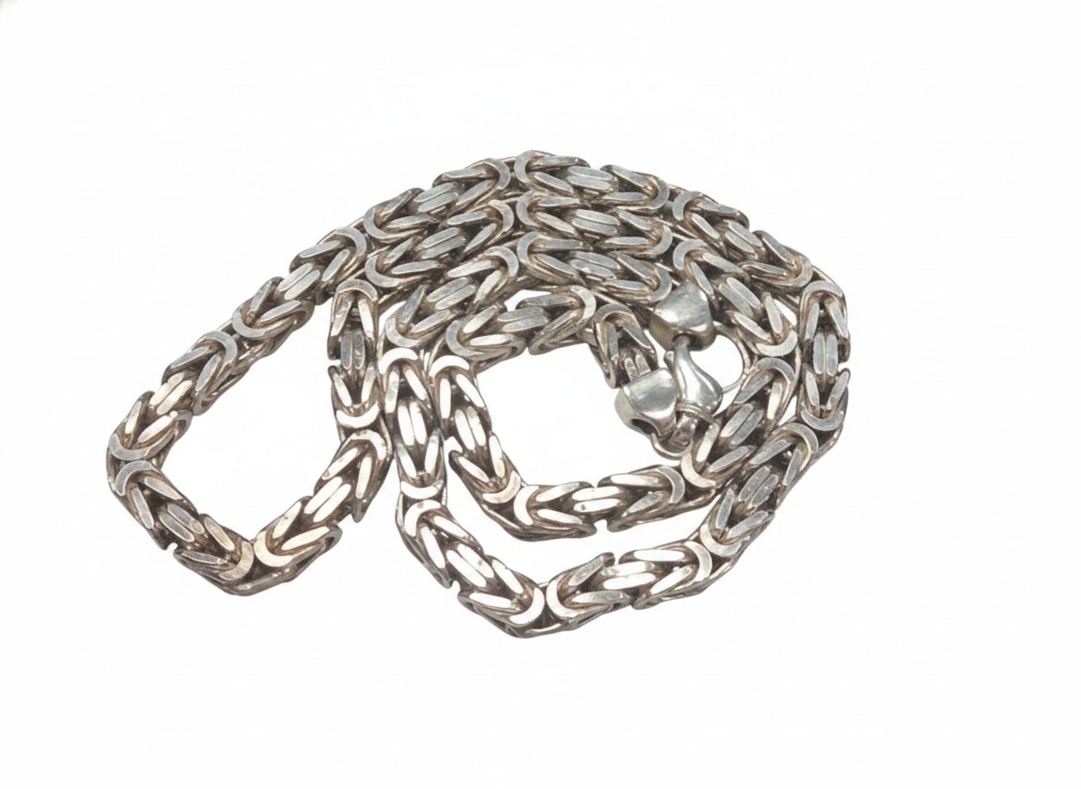 Königskette 925 Silber 244g, Massives Königsarmband aus 925er Sterlingsilber mit Karabinerverschluss, aufwendige Flechttechnik. | Zustand: Sehr Gut – Bild 2