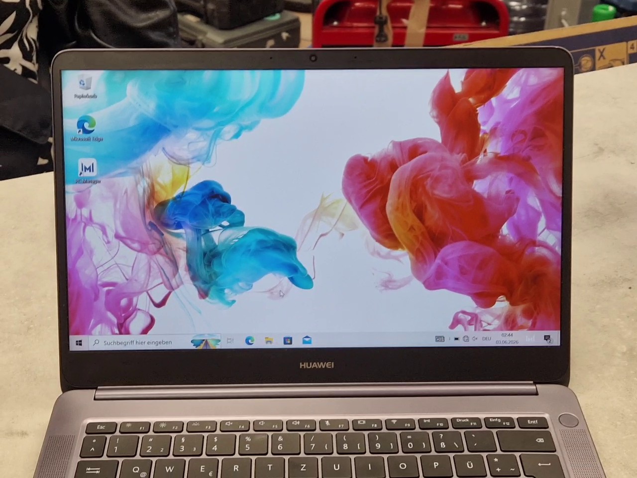 Huawei MateBook D 14 (2018), Mystic Silver, AMD Ryzen 5 2500U, 8GB RAM, Radeon Vega 8 Mobile Gfx, 14 Zoll Full HD IPS Display | Zustand: Sehr Gut – Bild 2