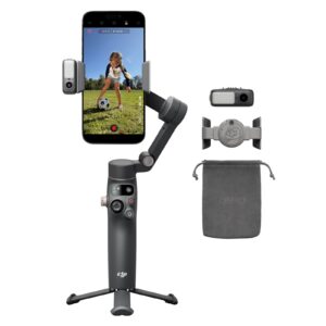 DJI Osmo Mobile 8, 3-Achsen-Smartphone-Gimbal mit integriertem Stativ, Verlängerungsstab und magnetischem Fülllicht | Zustand: Sehr Gut
