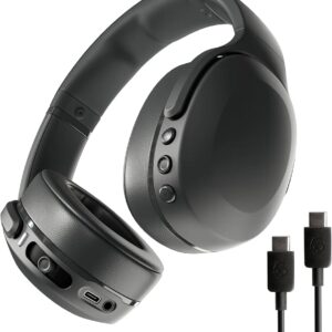 Skullcandy Crusher Evo Schwarz, Kabellose Over-Ear-Kopfhörer mit einstellbarem Sensory Bass, 40 Std. Akkulaufzeit und Tile-Suche. | Zustand: Gut