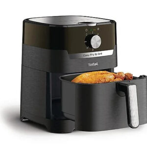 Tefal Easy Fry & Grill Classic EY5018 Schwarz, 2-in-1 Heißluftfritteuse & Grill, 4,2 Liter Fassungsvermögen, 1550 Watt, manuelle Steuerung. | Zustand: Neu