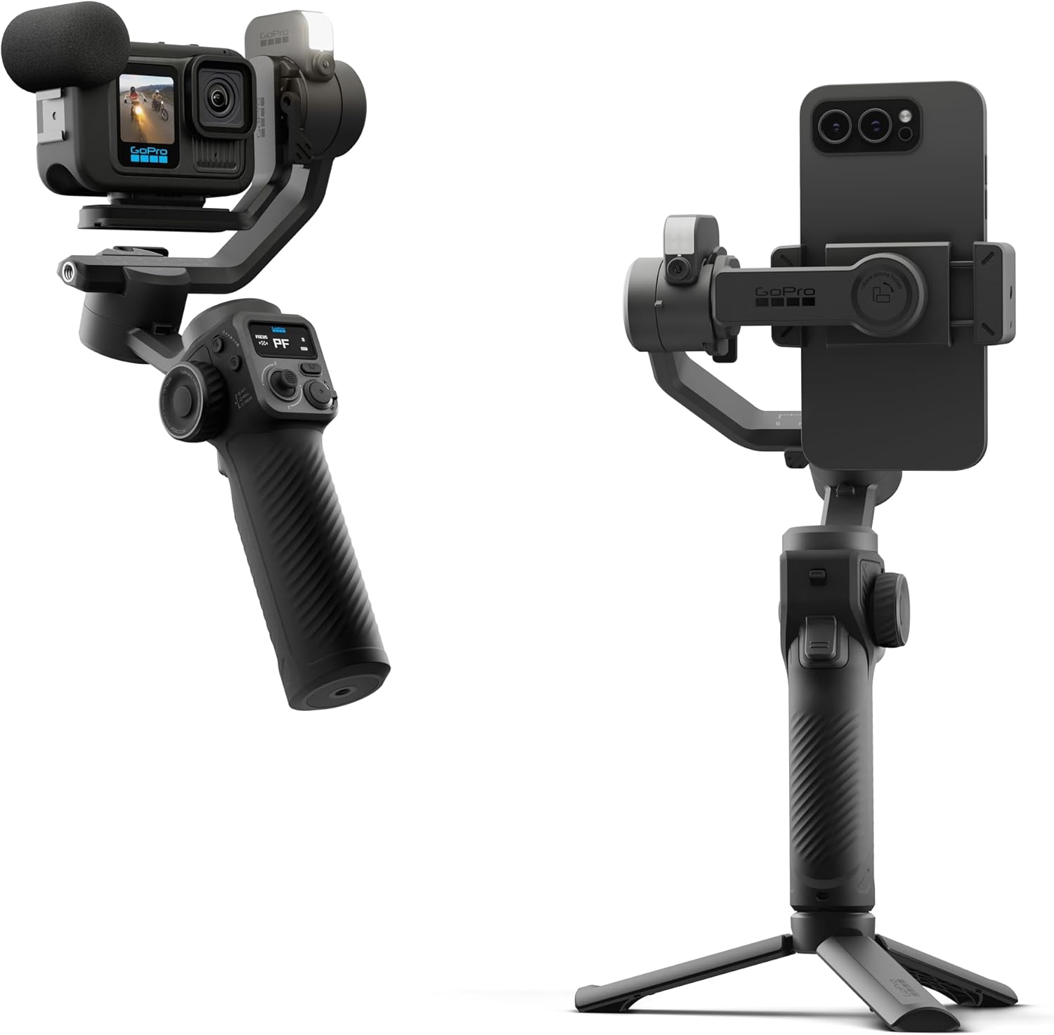 GoPro 3-Achsen-Gimbal-Stabilisator, Vielseitiger Gimbal für GoPro Action-Cams und Smartphones, inkl. Stativ, Tasche und Zubehör. | Zustand: Neu – Bild 4