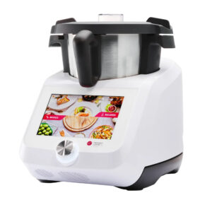 Silvercrest Monsieur Cuisine Smart SKMS 1200, Küchenmaschine mit Kochfunktion, 8 Zoll Touch-Display, WLAN, 3 Liter Mixbehälter, weiß | Zustand: Neu