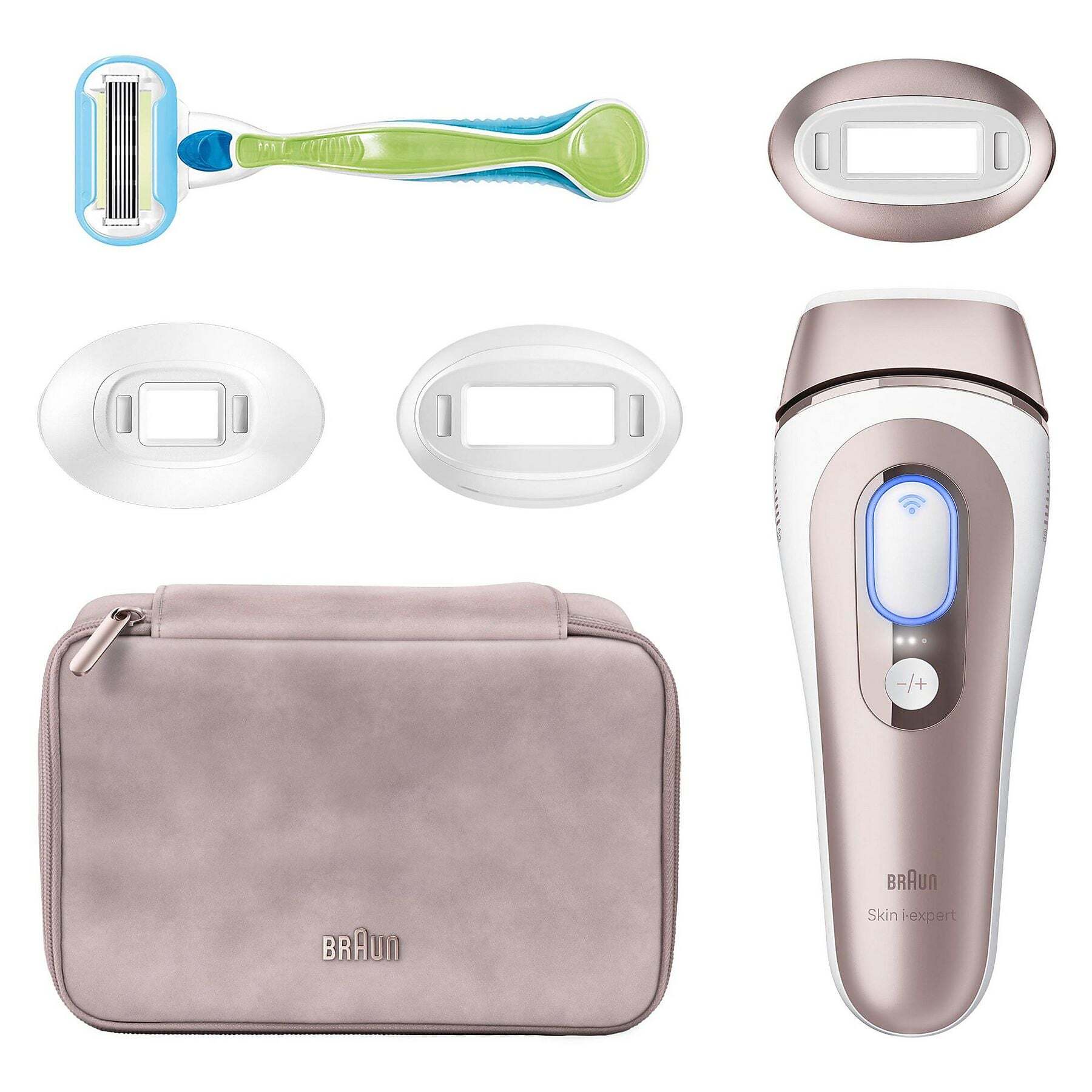 Braun Skin i.expert PL7253 Weiß/Roségold, Smartes IPL-Haarentfernungssystem mit App-Anbindung, Echtzeit-Feedback, 3 Aufsätzen und Tasche. | Zustand: Neu – Bild 2
