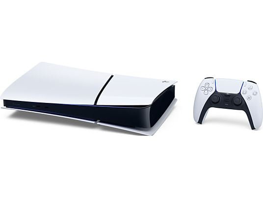 Sony PlayStation 5 Slim Digital Edition, Mit 1 Controller | HDMI Kabel | Strom Kabel | Ohne Verpackung | Zustand: Sehr Gut | Farbe: weiss – Bild 2
