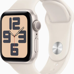 Apple Watch SE (2. Gen) 40mm Polarstern, GPS, Aluminiumgehäuse, inkl. Verpackung, Batteriezustand 100%, hat viel Kratzer   | Zustand: Schlecht