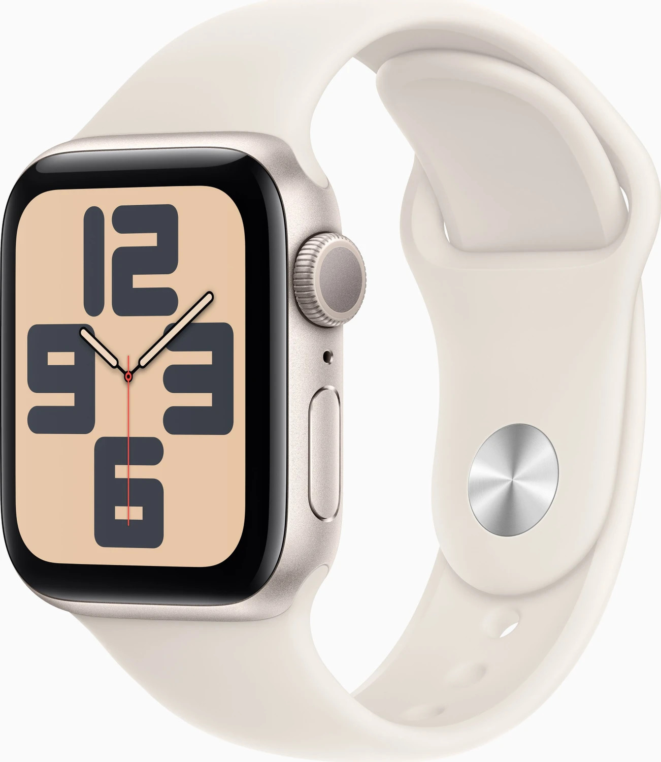 Apple Watch SE (2. Gen) 40mm Polarstern, GPS, Aluminiumgehäuse, inkl. Verpackung, Batteriezustand 100%, hat viel Kratzer | Zustand: Schlecht