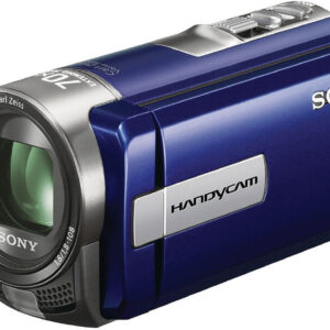 Sony Handycam DCR-SX65E Blau, Digitaler Camcorder mit 4GB internem Speicher, 60x optischem Zoom, Carl Zeiss Objektiv, ohne Ladegerät | Zustand: Gut