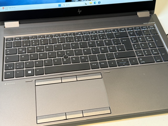 HP ZBook Fury 15 G8, i7-11850H, Grau, 32GB RAM, 1TB SSD, NVIDIA RTX A3000 6GB, Windows 11 Pro, inkl. Ladegerät, 57 Ladezyklen | Zustand: Sehr Gut – Bild 5
