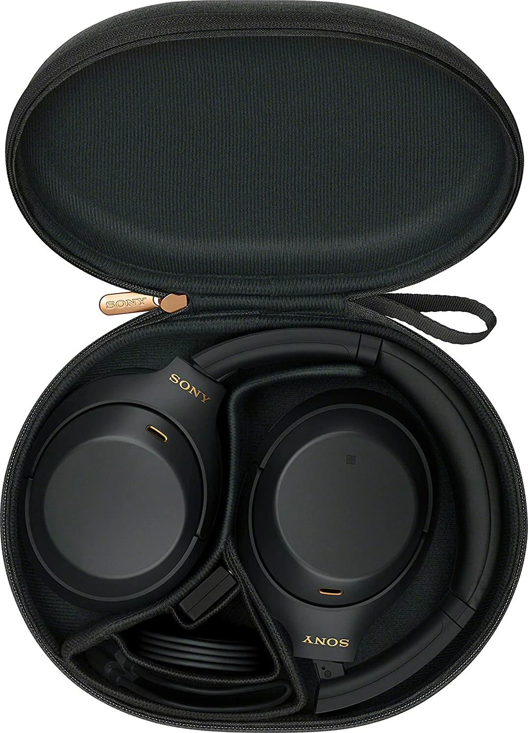 Sony WH-1000XM4 Schwarz, Kabellose Over-Ear-Kopfhörer mit Noise-Cancelling, inklusive Transport-Case und Zubehör. | Zustand: Neu – Bild 3