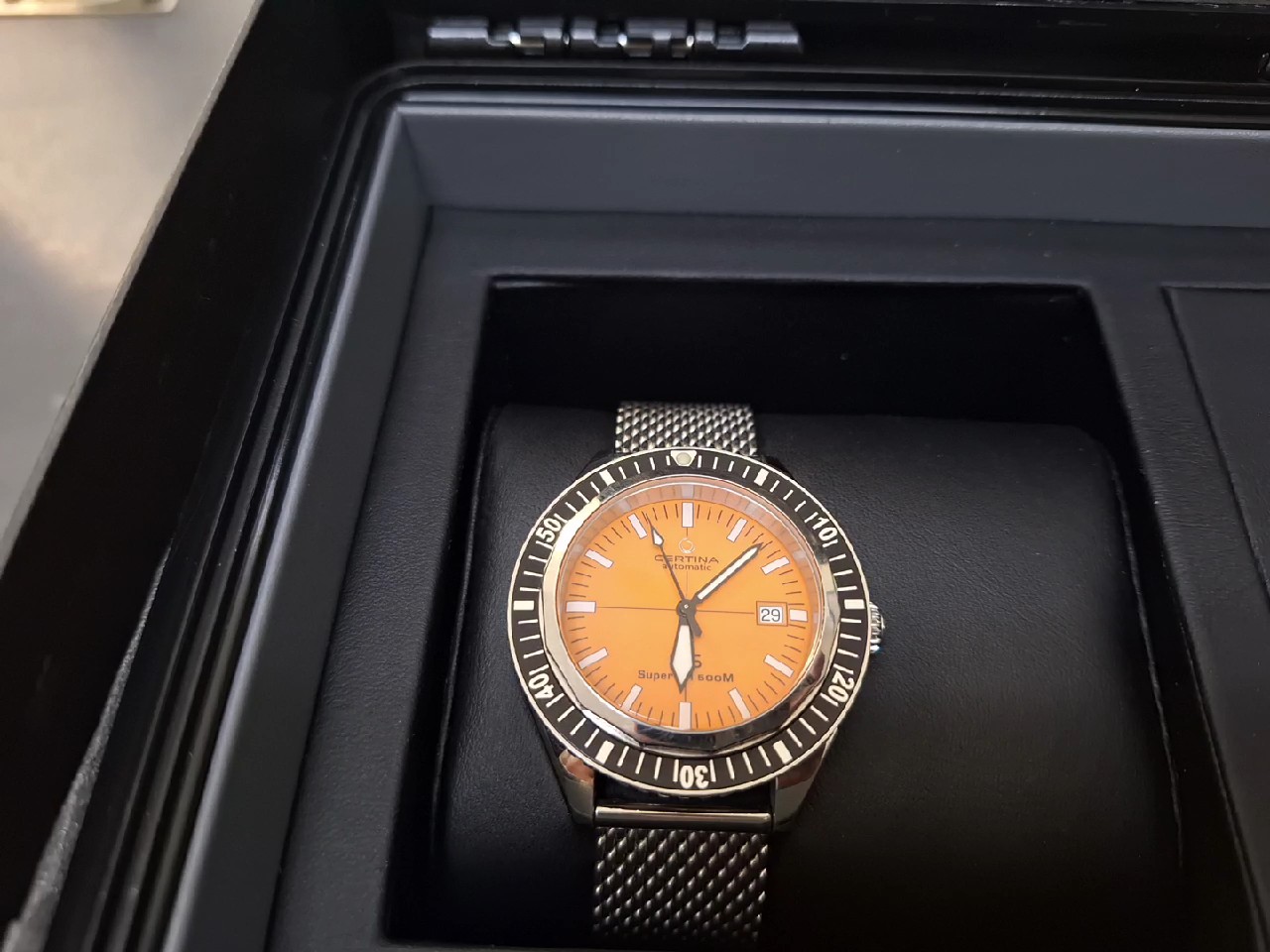 Certina DS Super PH500M VDST Special Edition, Automatik-Taucheruhr mit orangefarbenem Zifferblatt, 500m wasserdicht, inkl. Originalverpackung und Rechnung | Zustand: Gut – Bild 3