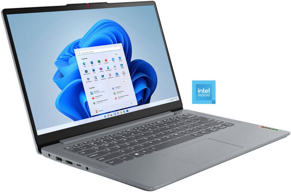 Lenovo IdeaPad Slim 3 Intel N100 Arctic Grey, 14 Zoll Full-HD Display, 4 GB RAM, 128 GB SSD, Intel UHD Graphics, Windows 11, sehr guter Zustand | Zustand: Sehr Gut – Bild 2