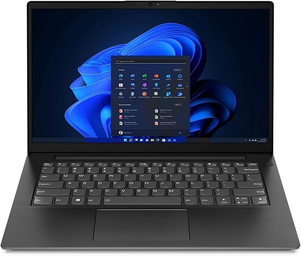 Lenovo V14 G4, Ryzen 3, 8GB RAM, 256GB SSD, 14 Zoll Full-HD Display, AMD Ryzen 3 7320U, Windows 11, Farbe: Schwarz, eine Taste fehlt | Zustand: Gebraucht