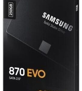 Samsung 870 EVO 250GB SSD 2.5" SATA, Interne 2,5 Zoll SATA 6Gb | s SSD, 250 GB Kapazität, in Originalverpackung (OVP) | Zustand: Neu
