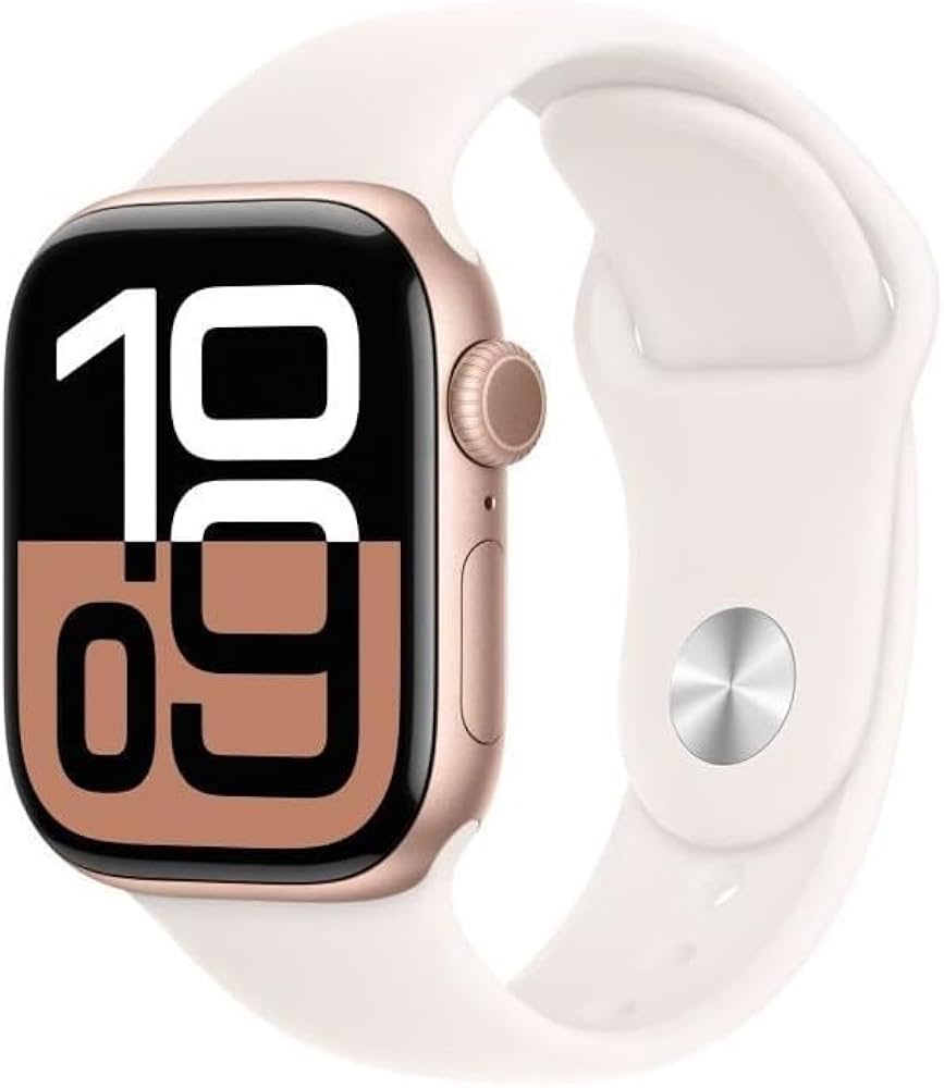 Apple Watch Series 10 42mm GPS + Cellular, Roségold Aluminium, inkl. OVP, Batteriezustand 98% | Zustand: Gut