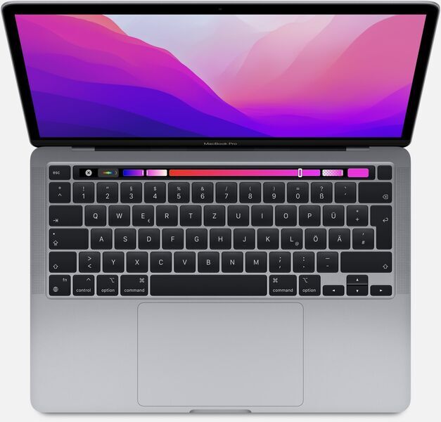 Apple MacBook Pro 13 M2 2022 Touch Bar, 8GB RAM, 256GB SSD, 351 Ladezyklen, Akkuzustand 88% | Zustand: Sehr Gut