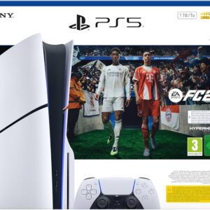 Sony PlayStation 5 Slim Disc Edition 2025+EA Sports FC 26, Bundle inklusive EA Sports FC 26, 1 TB SSD, Farbe Weiß | Schwarz, in Originalverpackung (OVP). | Zustand: Neu | Farbe: weiss