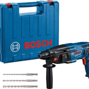 Bosch Professional GBH 2-21 Bohrhammer, 720 W, 2,0 J Schlagenergie, SDS-plus, inkl. Koffer, Zusatzhandgriff und 3 Bohrern | Zustand: Sehr Gut